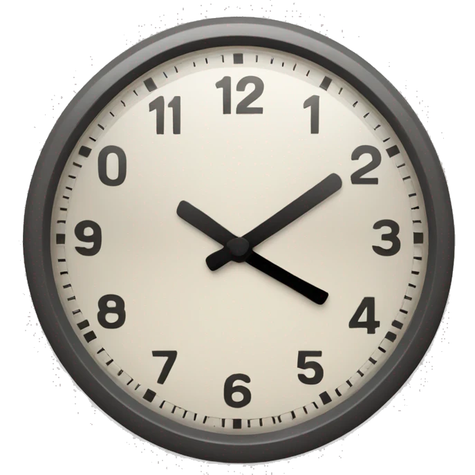 clock that leads to weekend emoji