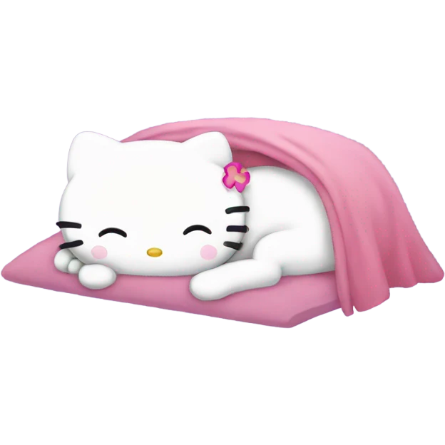 hello kitty sleeping  emoji