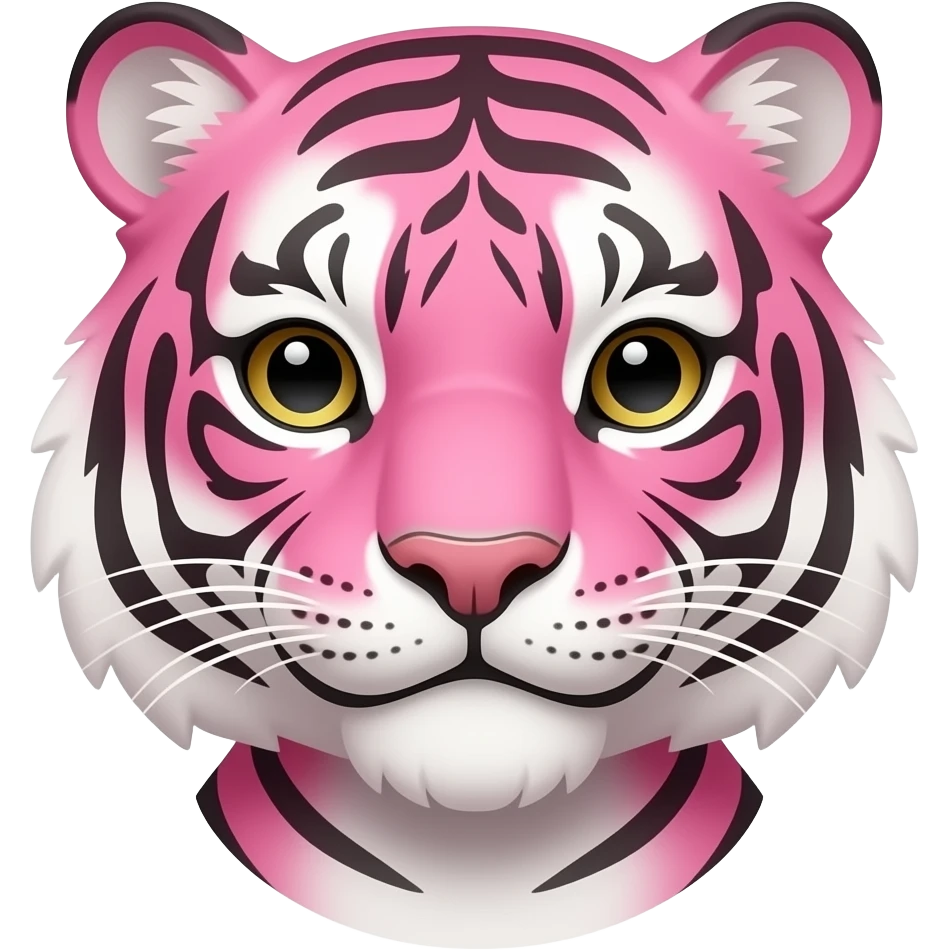 create emoji of pinktigerpainted duck emoji
