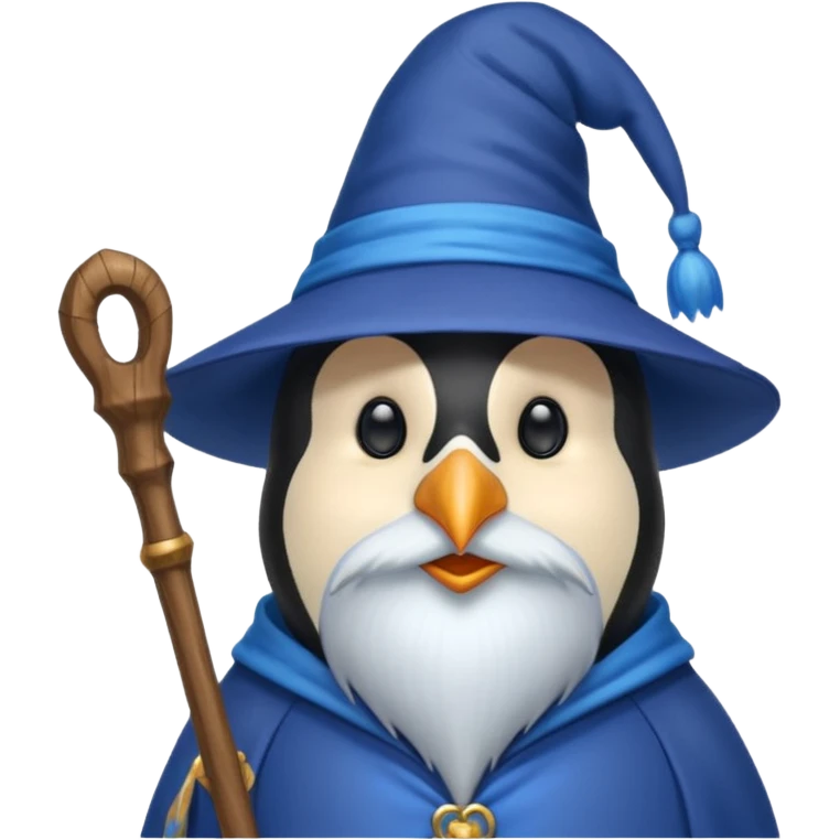 Penguin Wizard emoji