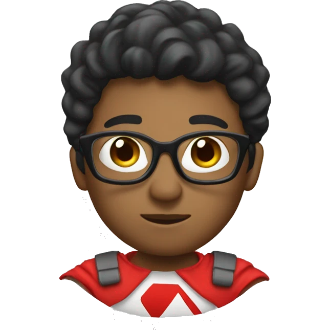 a supreme secondary learner student something like superhero emoji