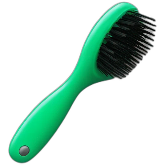 hairbrush green emoji