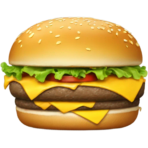 half eaten burger emoji