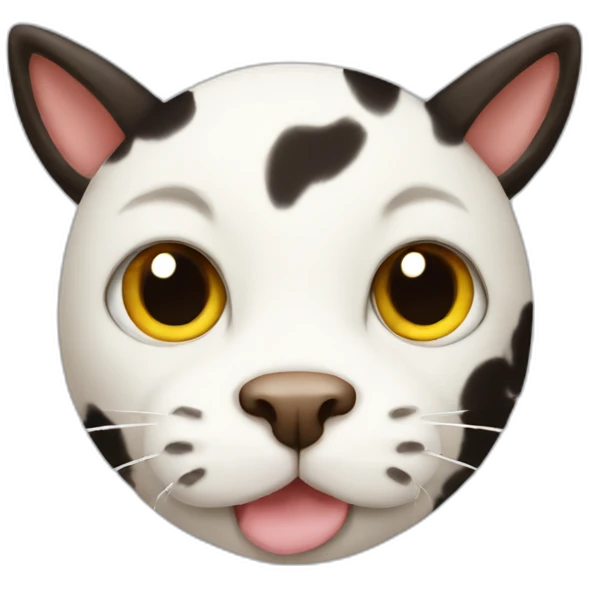 cat shaped like a cow emoji