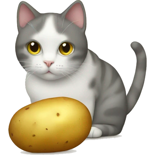 Cat and potato emoji