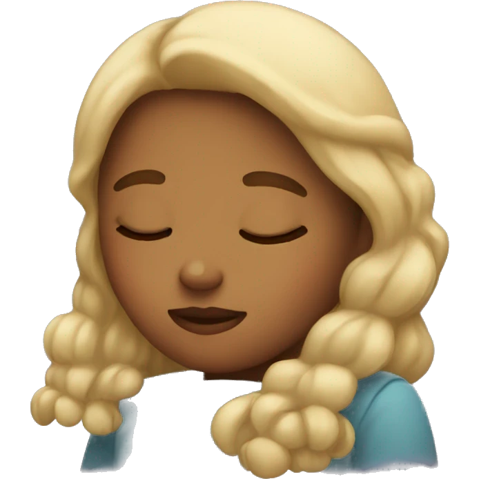A girl sleeping emoji