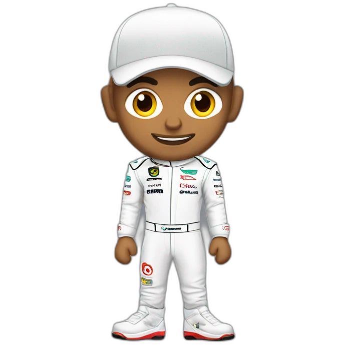 Lewis Hamilton avec un pouce en l'air emoji