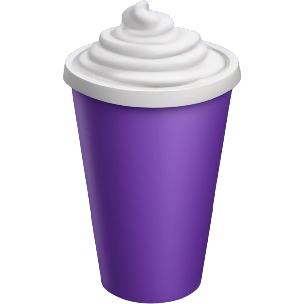Styrofoam Cup of Purple Liquid ￼ emoji