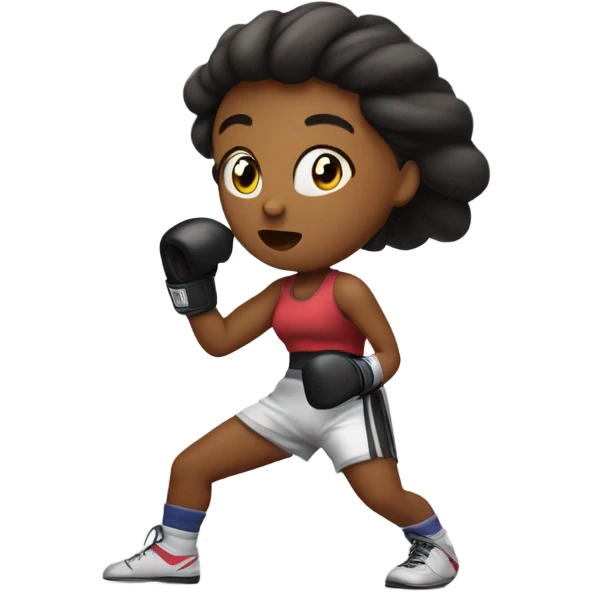 Girl boxing emoji