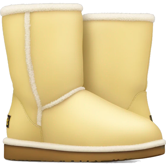 Light Pale yellow uggs emoji