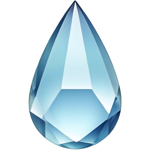 faceted tear drop emoji