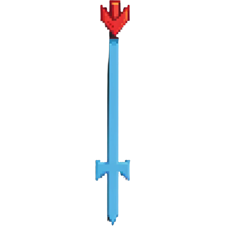 Pixel art downward pointing arrow emoji