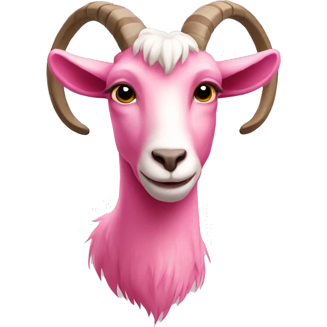 pink goat emoji