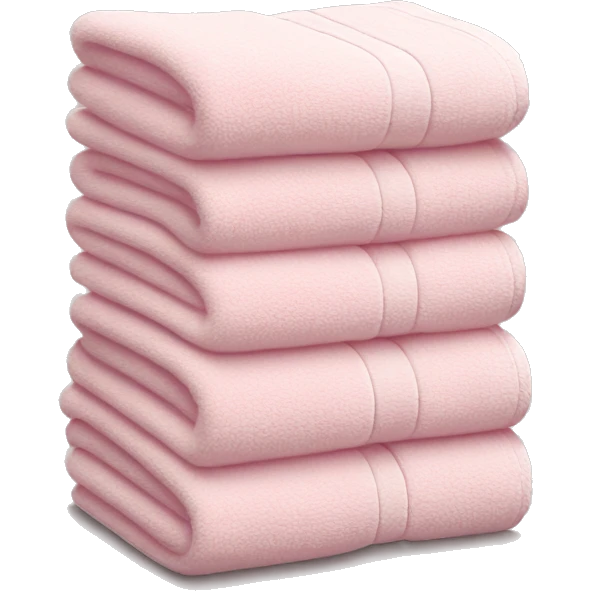 Light pink stacked towels emoji