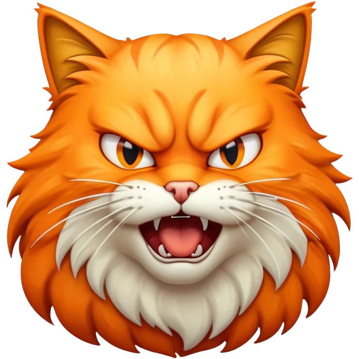 Hissing cat emoji