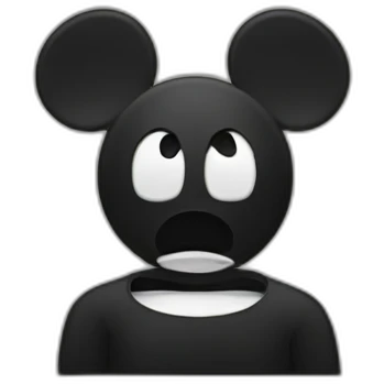 Horrible Mickey Mouse emoji