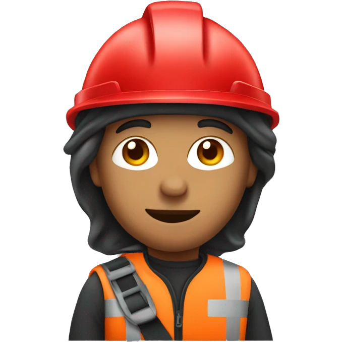 a rescuer in a red helmet emoji