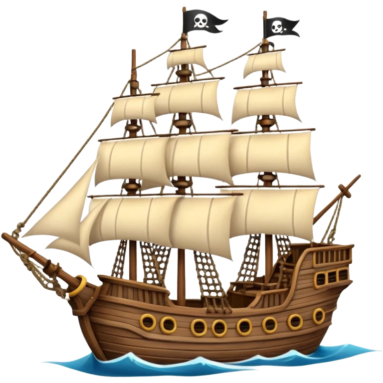 pirate ship for penguins emoji