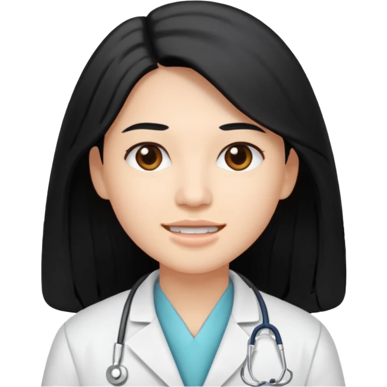 dentist with long hair emoji