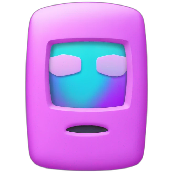 vaporwave 3d frame no face emoji