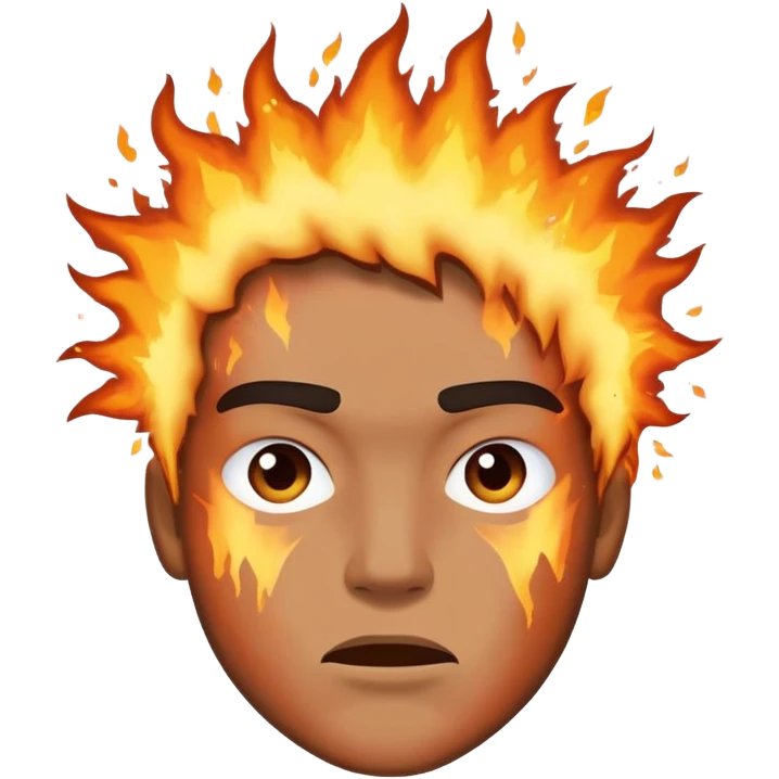Nate exploding and turning to ashes emoji