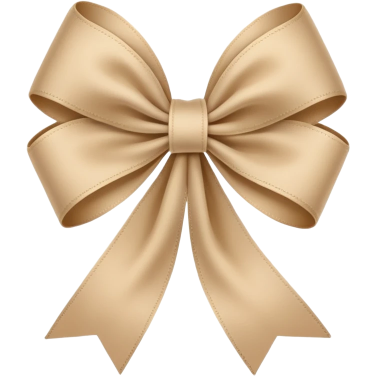 Beige schleife emoji