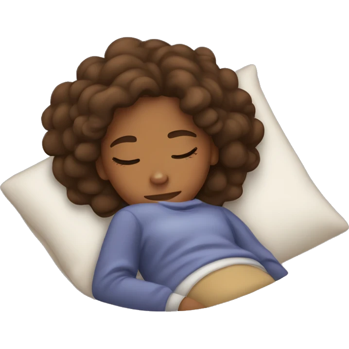 brownskin girl sleeping emoji