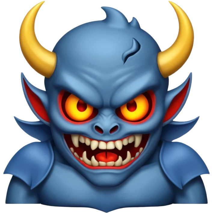 A 9/11 crash demon emoji