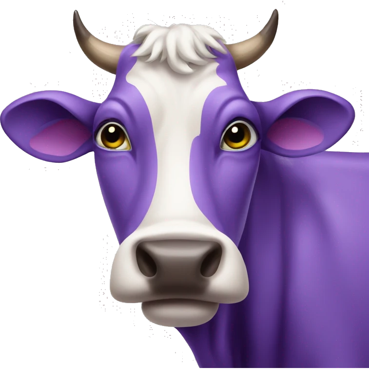 Purple cow emoji