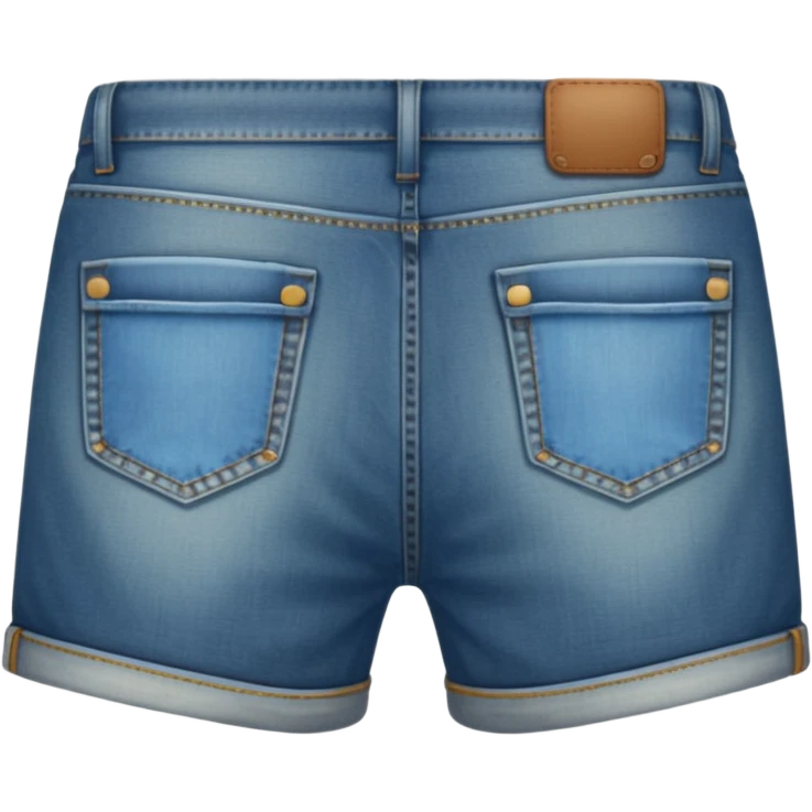 jean shorts back emoji