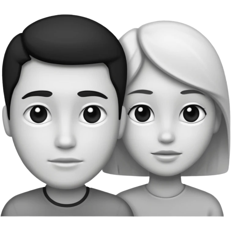 Humanos dnd estilo blanco y negro dibujo emoji