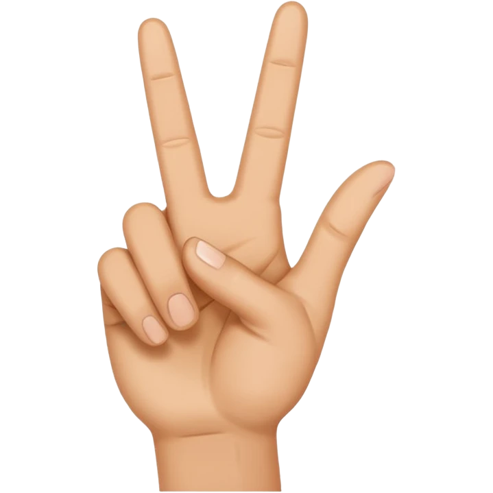 peace sign emoji hand emoji