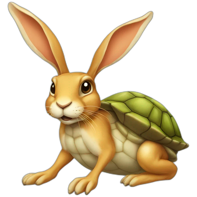 Body of a hare soul of a turtle emoji