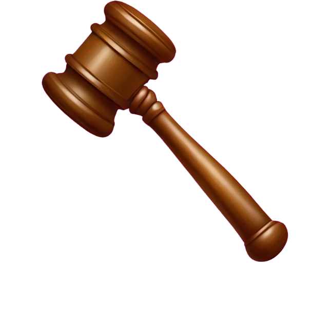 judge mallet in pink emoji