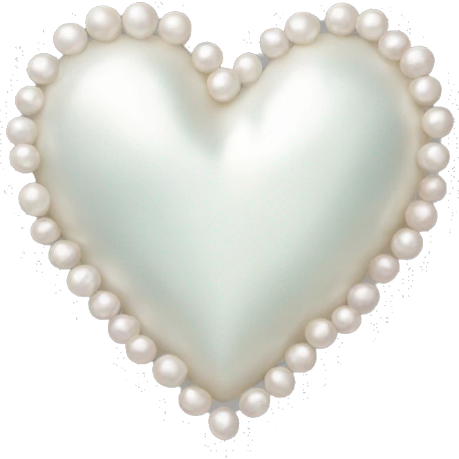 pearl heart emoji