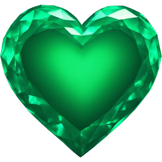 emerald green heart emoji