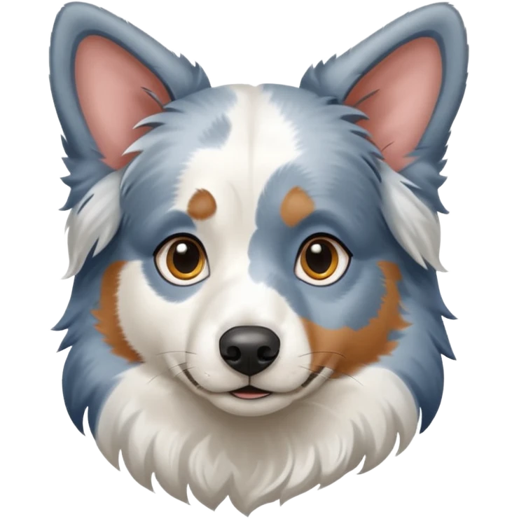 Blue merle Australian Shepherd ￼ emoji