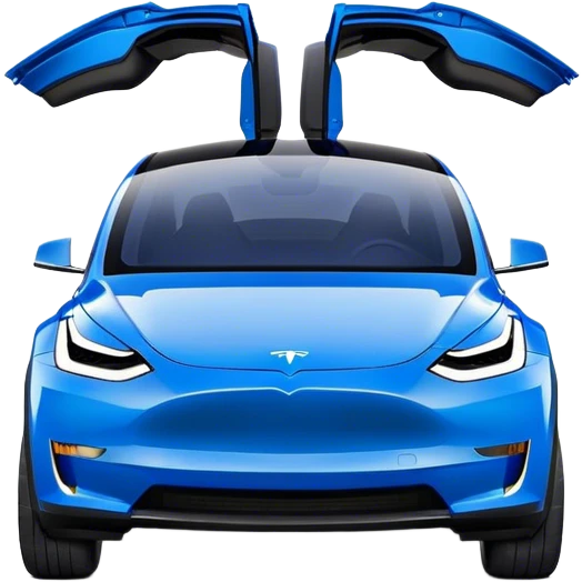 Tesla Model Y - Tesla (Model Year: 2022) (Iconic colour: Blue) emoji