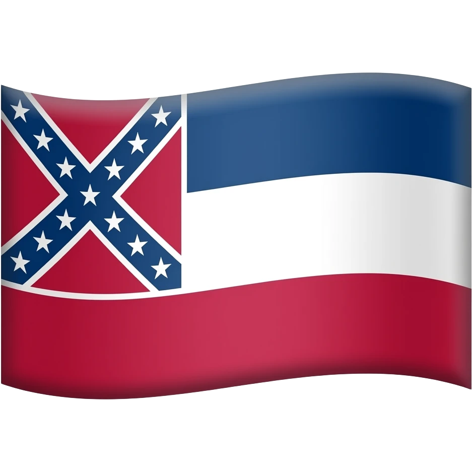 Mississippi flag emoji