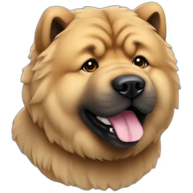Chow chow black emoji