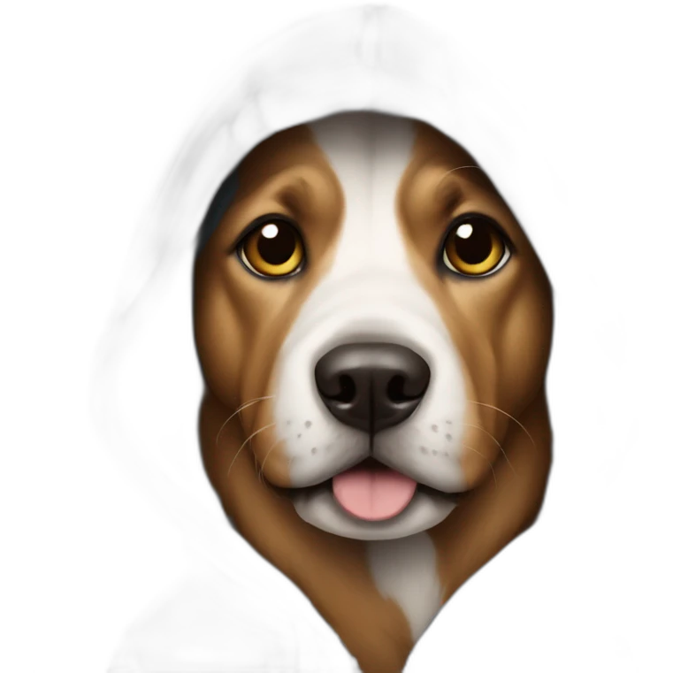 dog wearing a hoodie  emoji