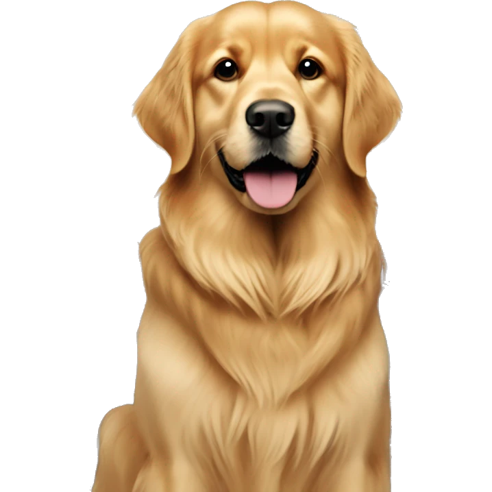 Burj Khalifa and a golden retriever  emoji