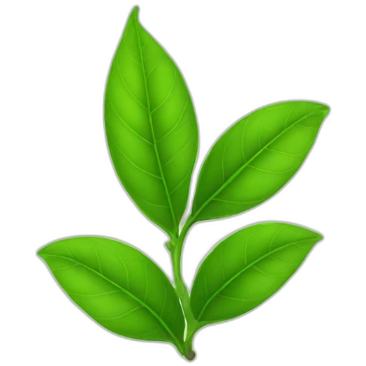 Green tea leaf emoji