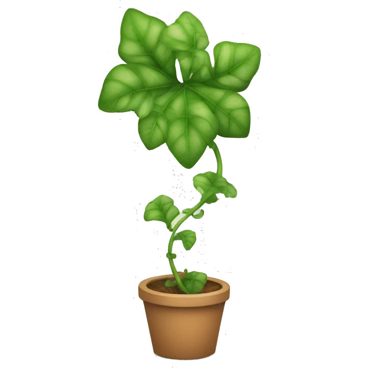 ivy plant twirled emoji
