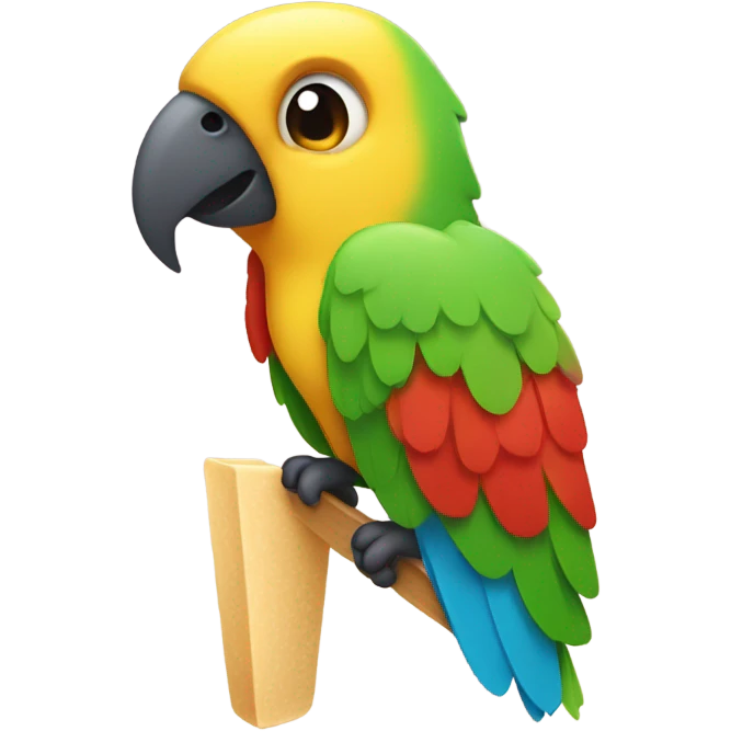A parrot popsicle emoji