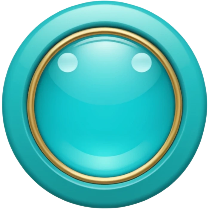 une loupe turquoise stp emoji