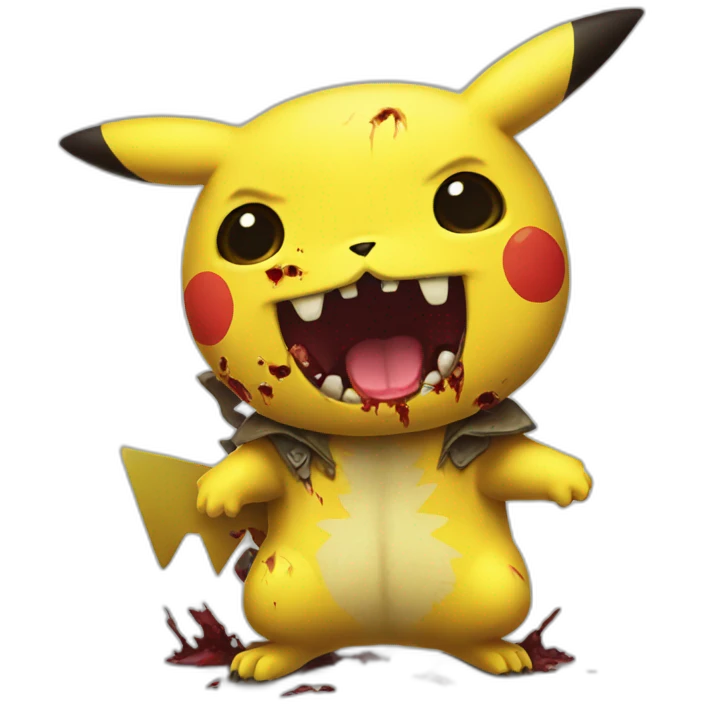 pikachu zombie emoji