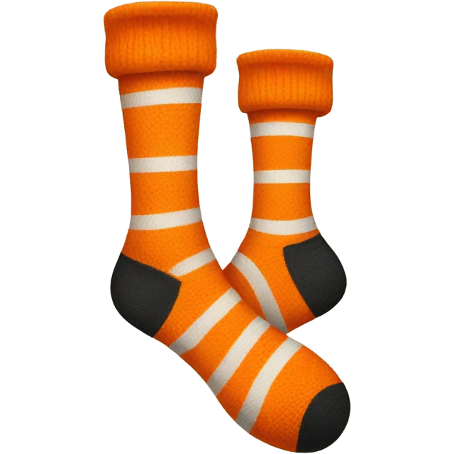 Orange socks emoji