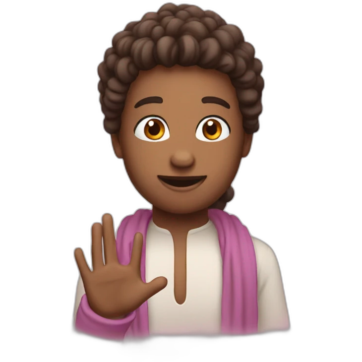 Person to person Namaste emoji