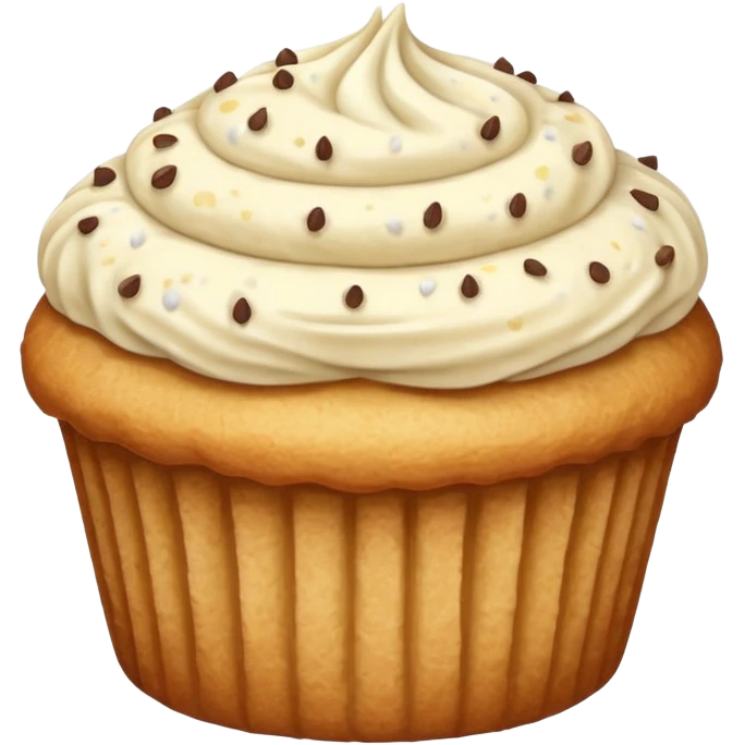 white coloured vanilla muffin emoji